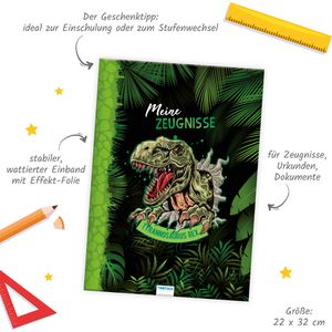 Produktbild für Zeugnismappe Trötsch 80824N, Dino, A4