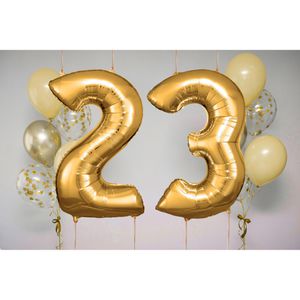 Produktbild für Luftballons Amscan 9906267, Riesenzahl 2, gold