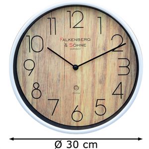 Produktbild für Wanduhr Falkenberg&amp;Söhne Kunststoff, analog, Funkuhr