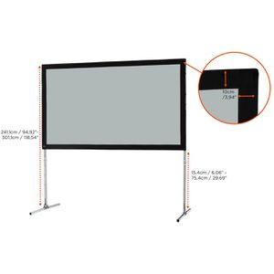 Produktbild für Beamer-Leinwand Celexon Faltrahmen Mobil Expert