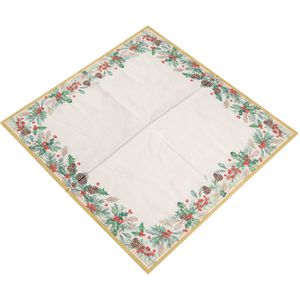 Produktbild für Servietten Papstar 37230 Mistletoe and Pinecone