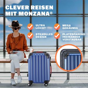 Produktbild für Koffer Monzana Baseline blau