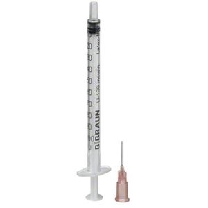 B.Braun Spritze Omnifix 100 Duo, U-100, 1ml, mit Kanüle, Einweg, steril, 100 Stück , 100 Stück