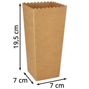 Produktbild für Popcorn-Tüten Papstar 89262 braun