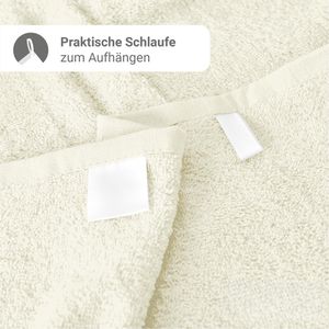 Produktbild für Handtuch NatureMark Frottier, natur-creme, 50 x 100 cm