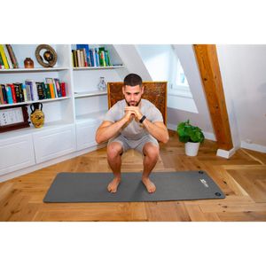 Produktbild für Yogamatte Powershot Oko, mit Ösen, grau, 0,8 cm stark
