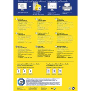 Produktbild für Versandetiketten Zweckform LR7167-100 Recycling