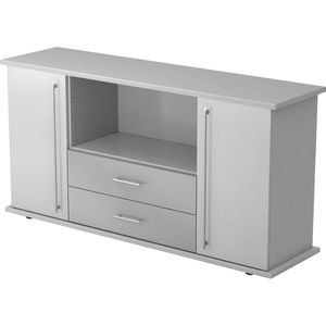 Sideboard Hammerbacher SBTS, aus Holz, lichtgrau