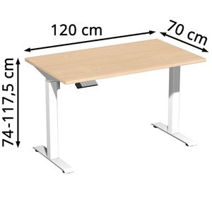 Produktbild für Schreibtisch Geramöbel Elevate Home, buche / weiß