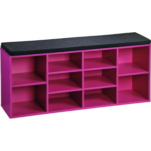 Schuhbank Kesper 15984, pink, aus Holz