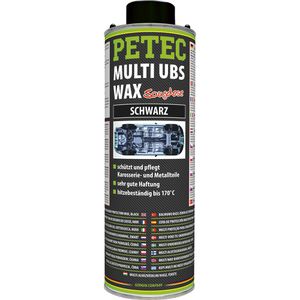 PETEC Unterbodenschutz 73420 Multi UBS Wax schwarz, Saugdose, Wachs,  Hitzebeständig bis +200°C, 1L – Böttcher AG
