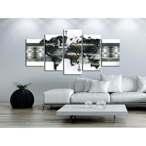 Produktbild für Wandbild Artgeist Weltkarte Metall