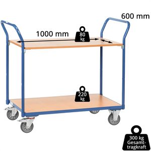 Produktbild für Tischwagen Fetra 1602, aus Metall &amp; Holz