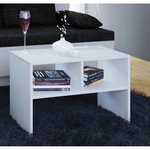 Produktbild für Couchtisch VCM Nachto 911091, aus Holz, weiß