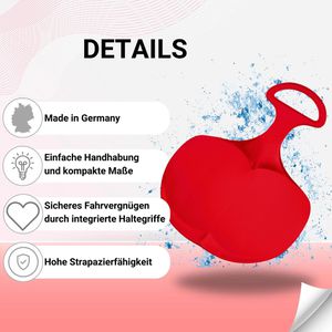 Produktbild für Poporutscher Elasto Schneeflitzy mit Griff, für Kinder