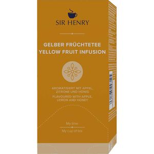 Sir-Henry Tee Gelber Früchtetee, 25 Teebeutel, 56,25g