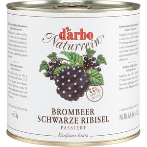 Konfitüre Darbo Naturrein Extra, Brombeer Schwarze Ribsel