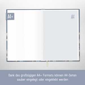 Produktbild für Notizbuch paper&amp;you Flying Flowers, 8213-3, Karton Softcover