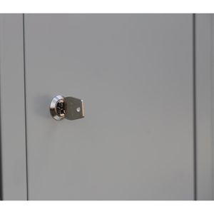 Produktbild für Schließfachschrank Lüllmann 520430, lichtgrau