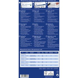 Produktbild für Tischkarten Zweckform C32253-25, weiß, blanko