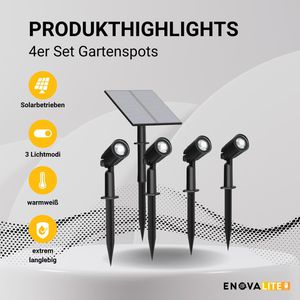 Produktbild für Gartenstrahler Enovalite ELEDSO700101, mit 5W LED