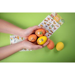 Produktbild für Sticker Heitmann-Eierfarben Hase &amp; Huhn