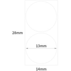 Produktbild für Thermoetiketten Niimbot A2A08061801, weiß