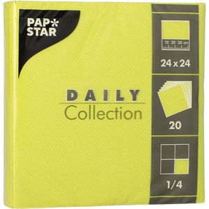 Servietten Papstar Daily Collection, limonengrün