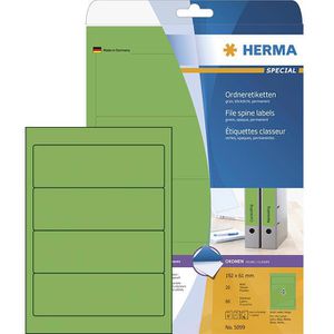 Rückenschilder Herma 5099 Special, grün