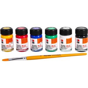 Produktbild für Stoffmalfarben Marabu Textil plus, Starter-Set