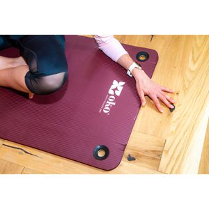 Produktbild für Yogamatte Powershot Oko, mit Ösen, rot, 1,5 cm stark