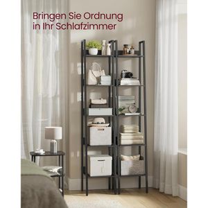 Produktbild für Bücherregal Vasagle LLS109B56, schwarz