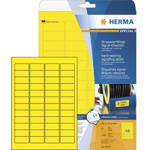 Produktbild für Folienetiketten Herma 8030 Signal, gelb matt
