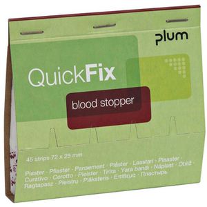 Pflaster Plum QuickFix Blood Stopper, 45 Strips