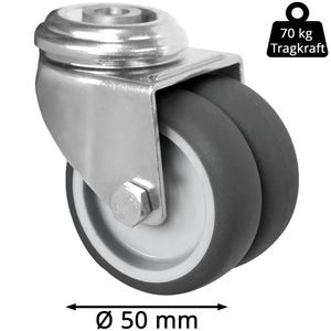 Produktbild für Apparaterolle CASCOO Serie P2T2, mit Rückenloch