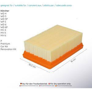 Produktbild für Staubsauger-Filter McFilter Flachfaltenfilter XF1567