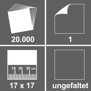 Produktbild für Servietten Funny 094-5, hochweiß