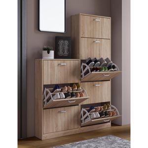 Produktbild für Schuhschrank VCM Sipos XL, sonoma eiche
