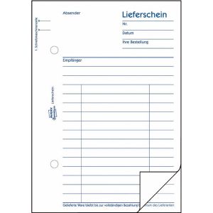 Produktbild für Lieferscheinbuch Zweckform 724, A6