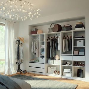 Produktbild für Kleiderschrank Vicco Elmo, 3er Set, weiß