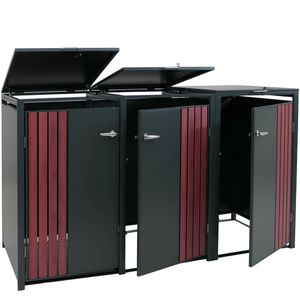 Mülltonnenbox Mendler HWC-O67, Metall