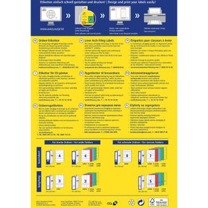 Produktbild für Rückenschilder Zweckform L4768-100, grün