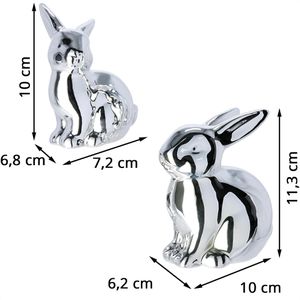 Produktbild für Osterdeko Heitmann-Deco 1020143, silber, 2 Stück