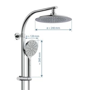 Produktbild für Duschsystem Schütte Madura Fresh, verchromt