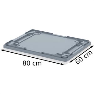 Produktbild für Eurobox-Deckel AUER DE 86, grau