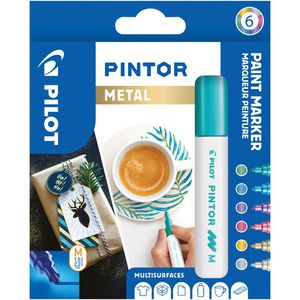 Produktbild für Metallic-Stifte Pilot PINTOR, farbig sortiert
