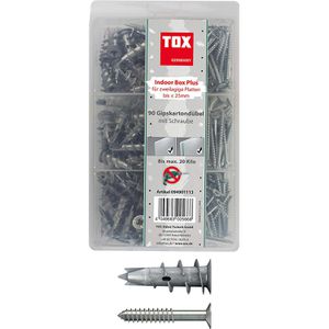 Schrauben-Dübel-Set Tox 094901113, Indoor Box Plus