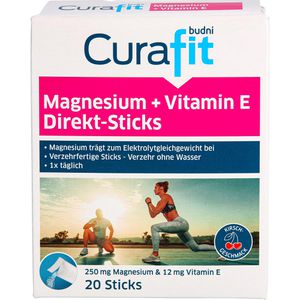 Magnesium Curafit Direkt-Sticks, 20 Portionen Granulat