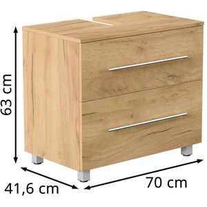 Produktbild für Waschbeckenunterschrank Posseik Mondial Universal, stehend