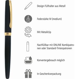 Produktbild für Füller Online Eleganza Classic, Feder M